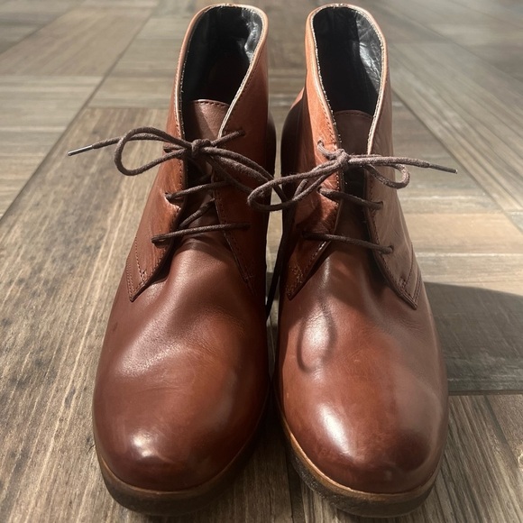 Paul Green leather lace up booties - Picture 2 of 11